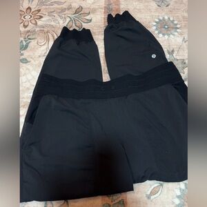 *free add on* black lululemon full length studio joggers